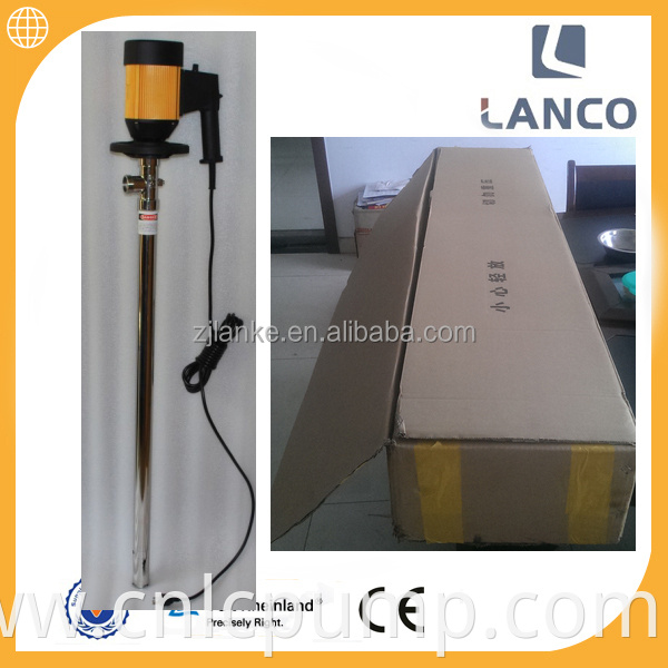 200 L/min 304ss electric chemical drum pump/ electric oil drum pump for plastic